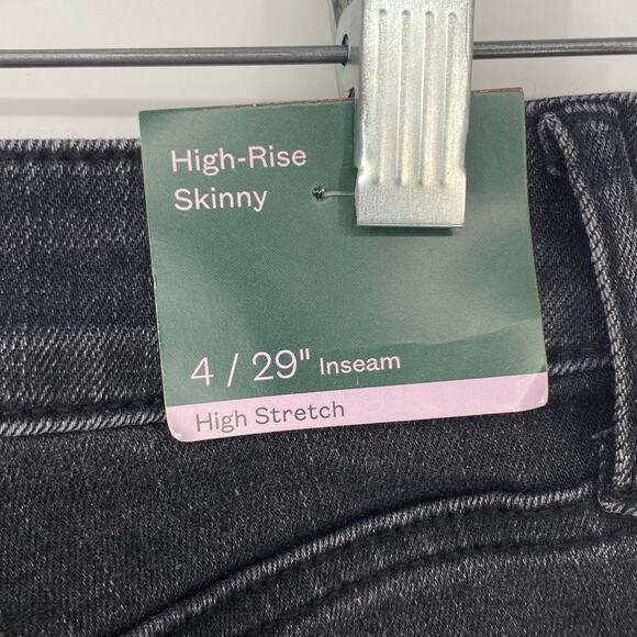 WILD FABLE NWT High Rise Skinny Jeans Size 4 Charcoal Gray Stretch - Picture 6 of 7